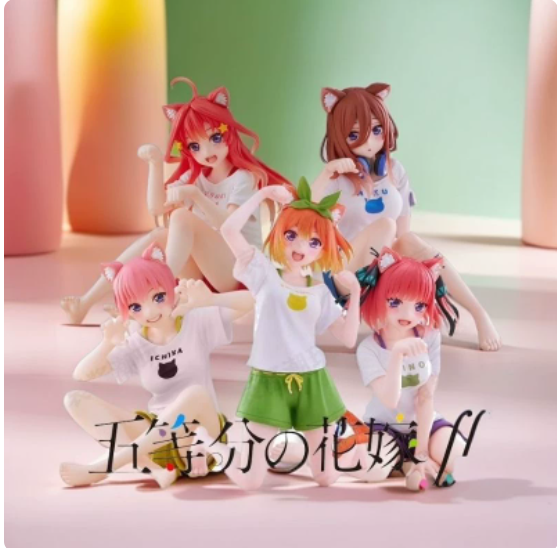 Quintuplets Anime Cosplay - Heykelcik Quintessential Quintuplets Nakano Ichika Cosplay