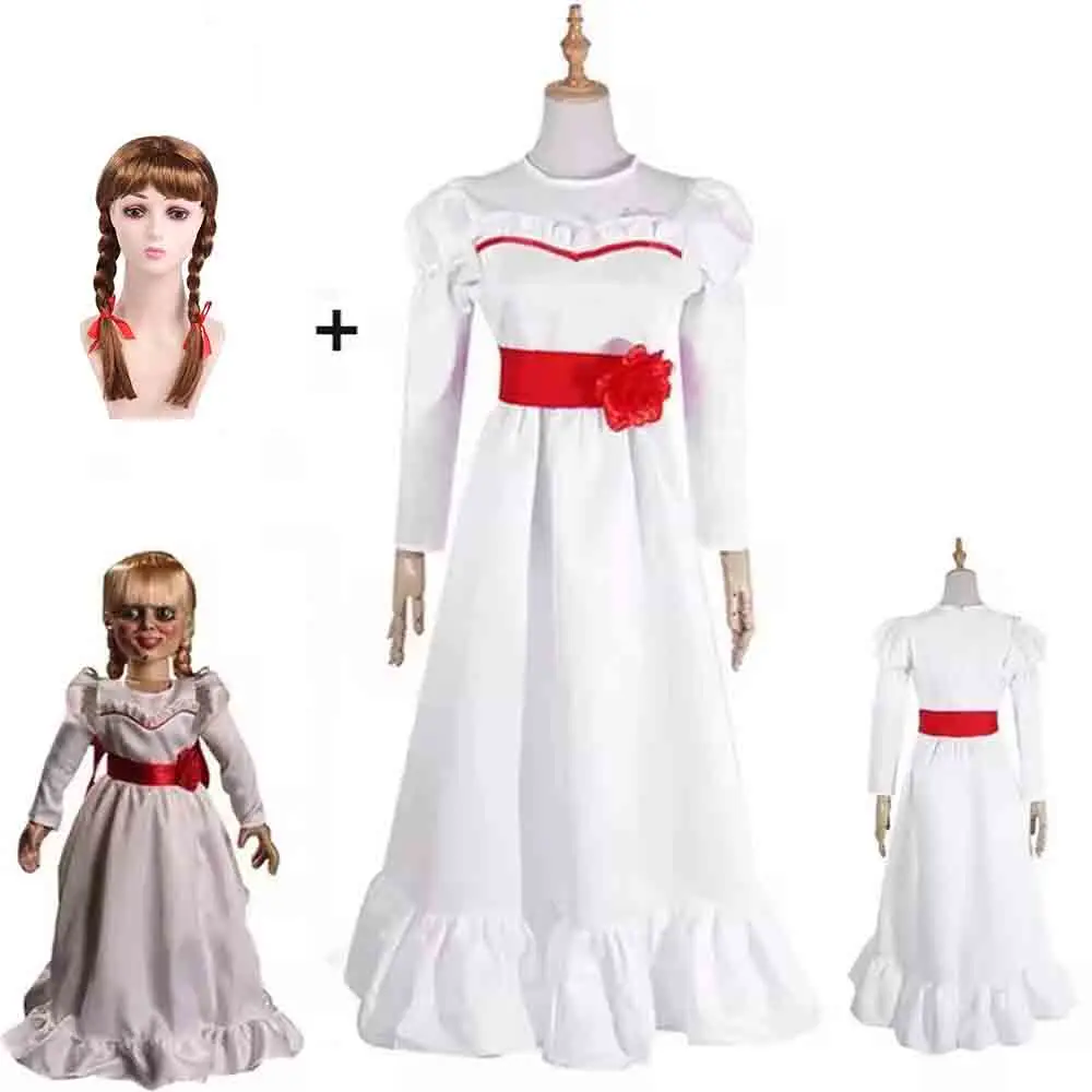 Anime Cosplay Realistic - Kadınlar Vintage Kötü Korku Bebek Cosplay