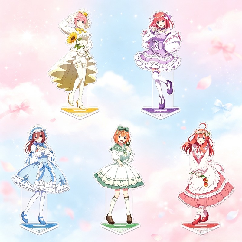 Quintuplets Anime Cosplay - Beşizlerin Mükemmel Örneği Lolita Tarzı Akrilik