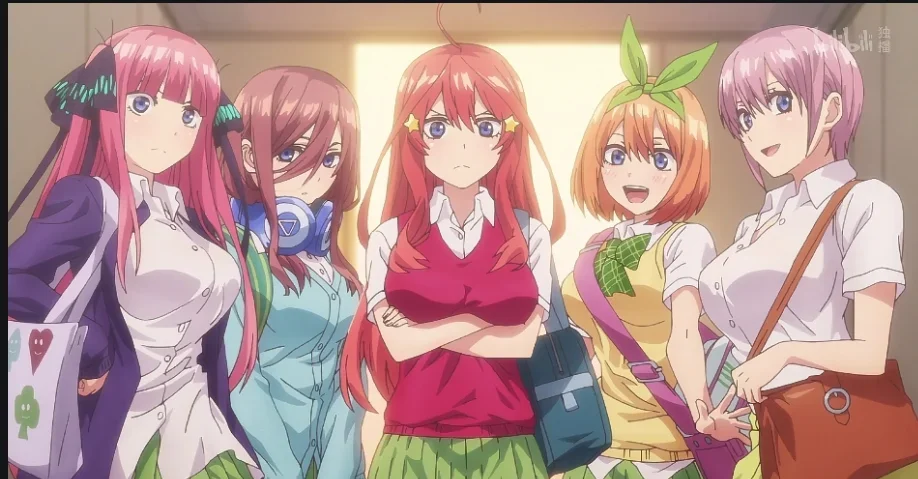 Quintuplets Anime Cosplay - 2026 Cadılar Bayramı Cosplay Kostümü, Mükemmel