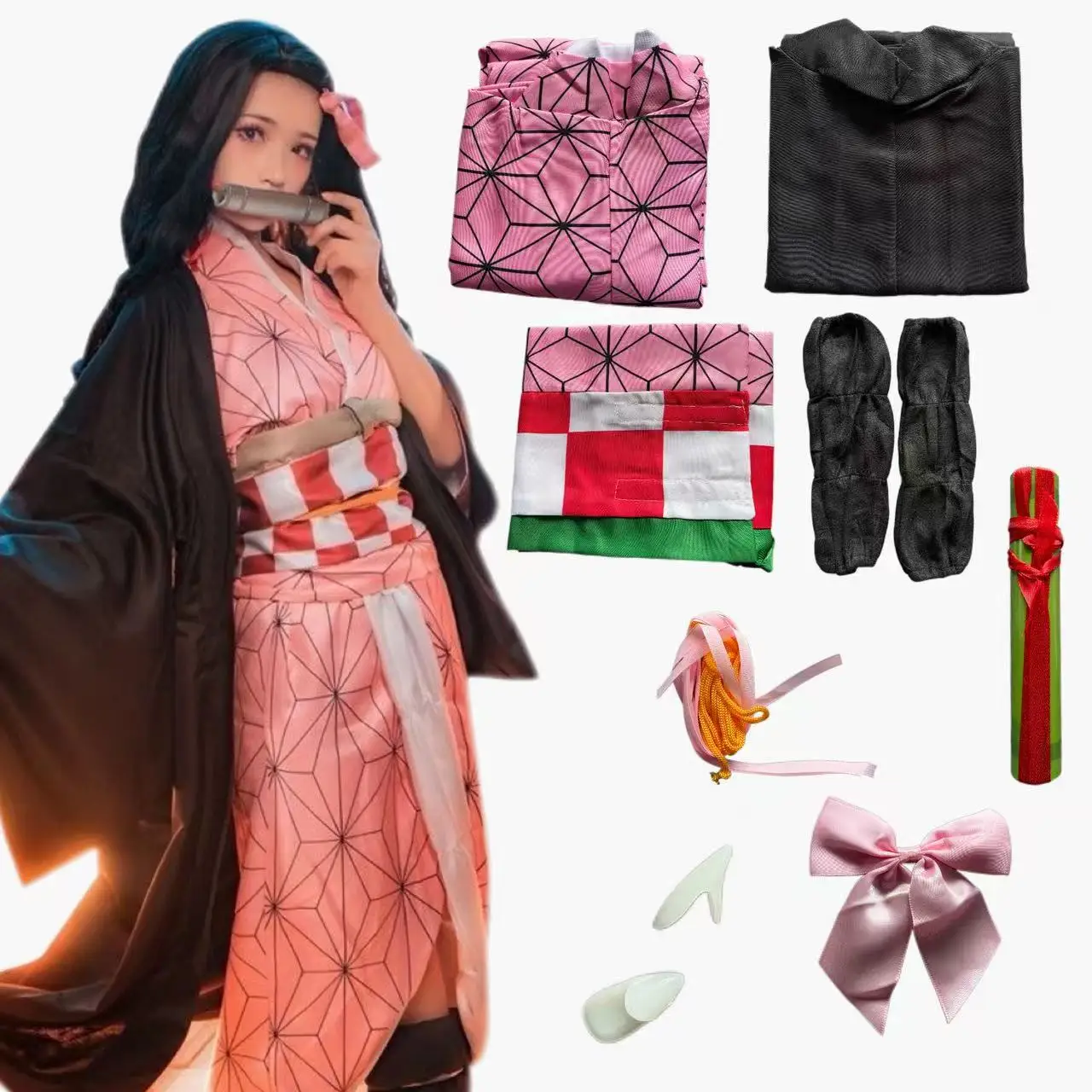 Anime Kamado Nezuko Cosplay Ko - Anime Cosplay Realistic incelemesi ve fiyatı