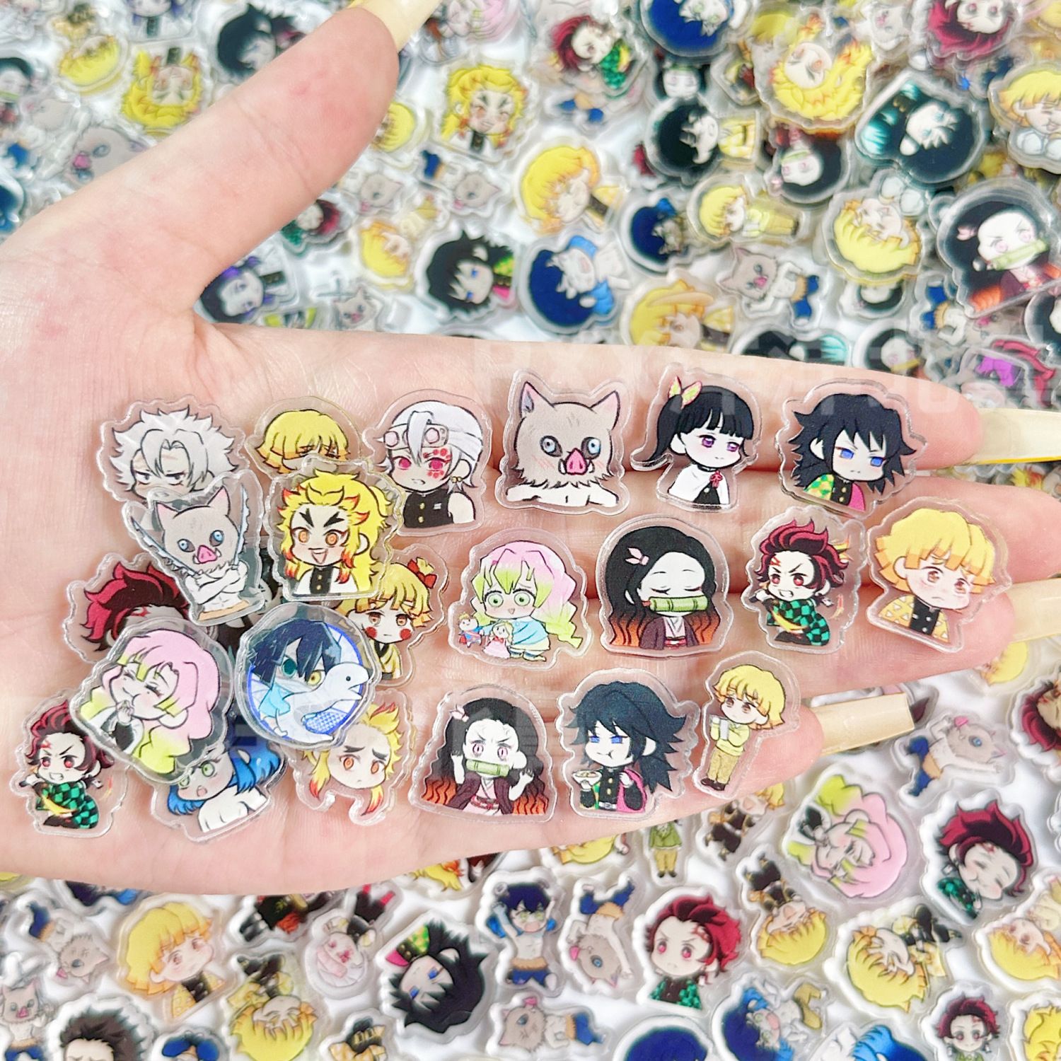 50/100 Adet 1/2cm Mini Demon S - Anime Cosplay Demon Slayer incelemesi ve fiyatı