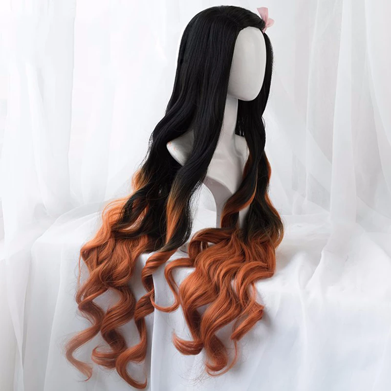 Kamado Nezuko Peruk Nezuko Cos - Anime Cosplay Realistic incelemesi ve fiyatı
