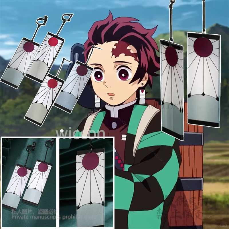 Akrilik Küpe Kulak Klipleri Ta - Anime Cosplay Demon Slayer incelemesi ve fiyatı