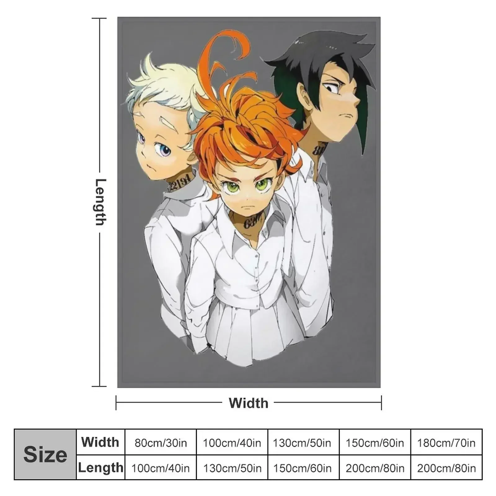 The Promised Neverland Throw B - Anime Cosplay Idea incelemesi ve fiyatı